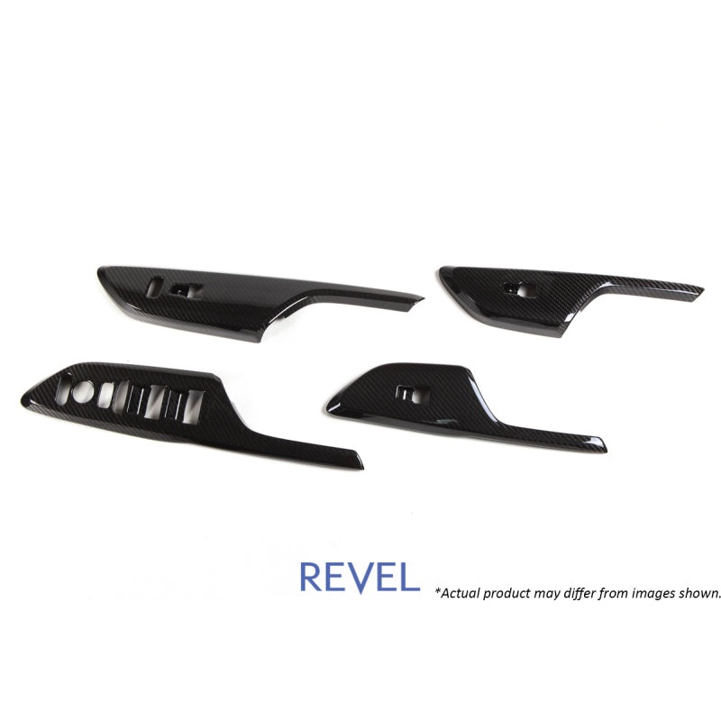 Revel GT Dry Carbon Window Switch Panels (FL/FR/RL/RR) 16-18 Honda Civic - 4 Pieces