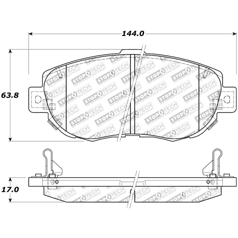 StopTech Performance 00-05 Lexus IS 250/300/350 / 02-09 SC 300/400/430 Front Brake Pads