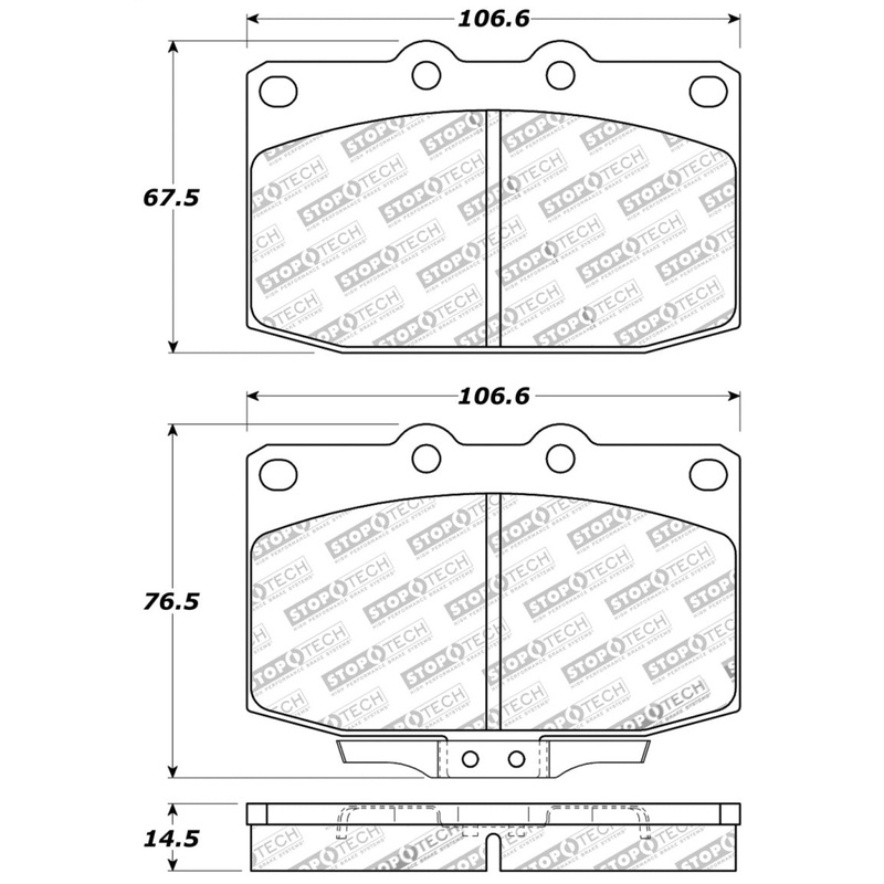 StopTech Performance 89-95 Mazda RX7 Front Brake Pads