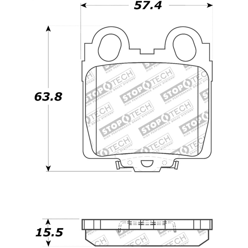 StopTech Performance 98-05 Lexus GS 300/350/400/430/450H / 00-05 IS250/300/350 Rear Brake Pads