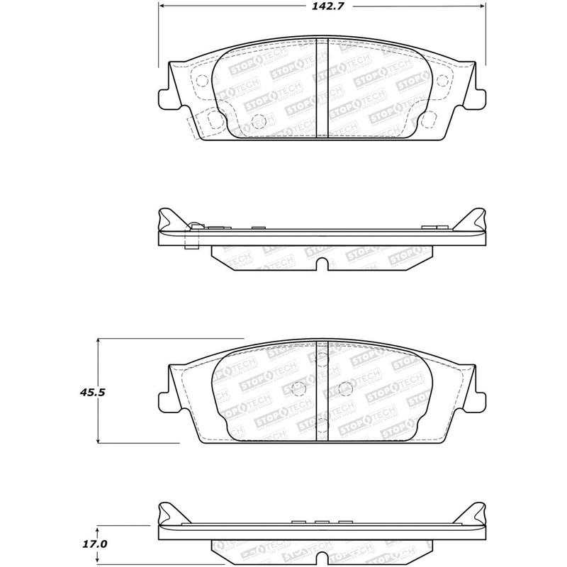 StopTech Street Brake Pads - Front/Rear