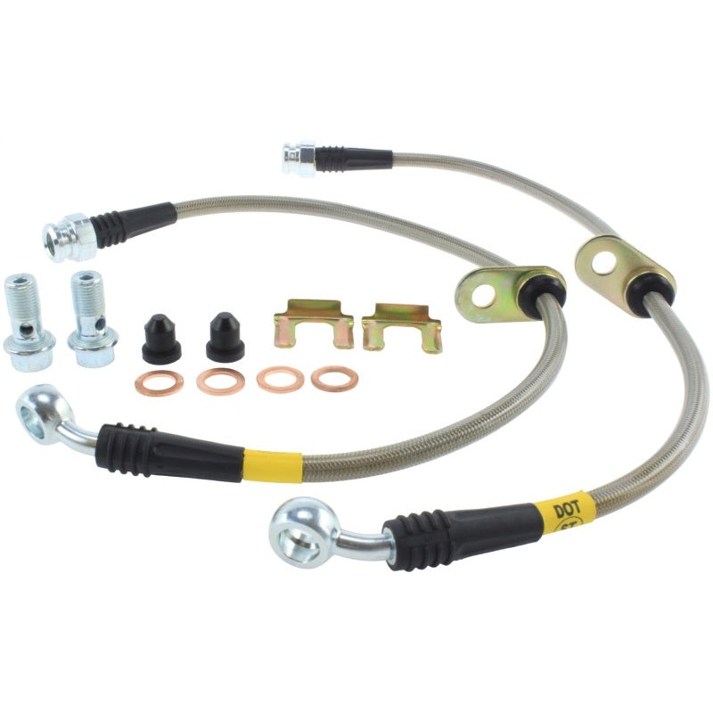 StopTech 13-13 Honda Civic EX Rear SS Brake Lines