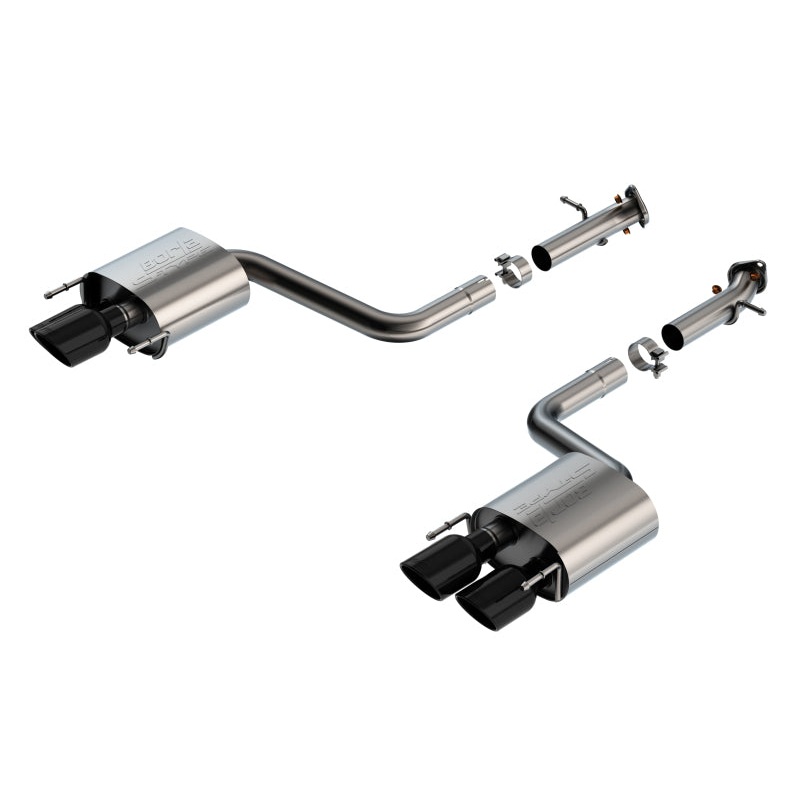 Borla 15-24 Lexus RC F Axle-Back Exhaust System S-Type - Black Chrome