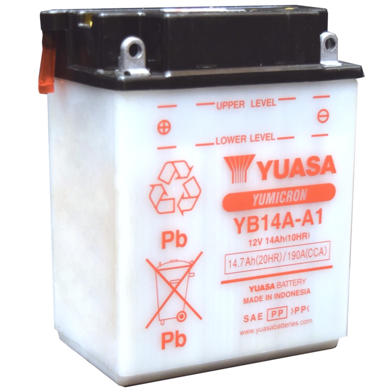 Yuasa YB14A-A1 Yumicron CX 12 Volt Battery