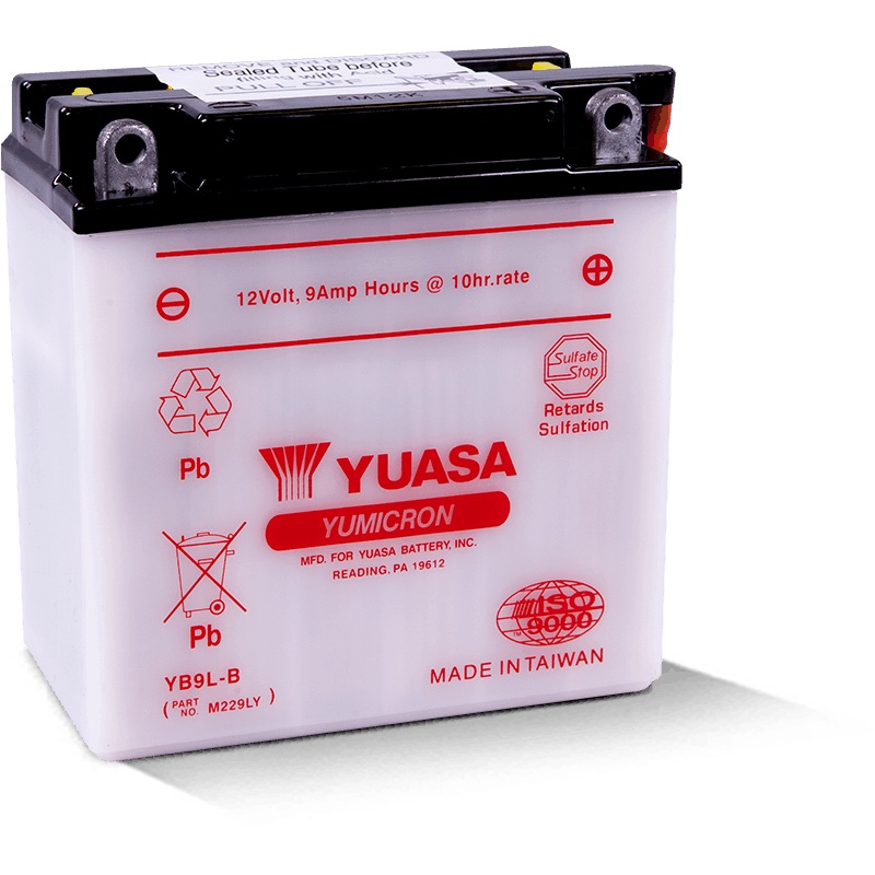 Yuasa YB9L-B Yumicron 12 Volt Battery