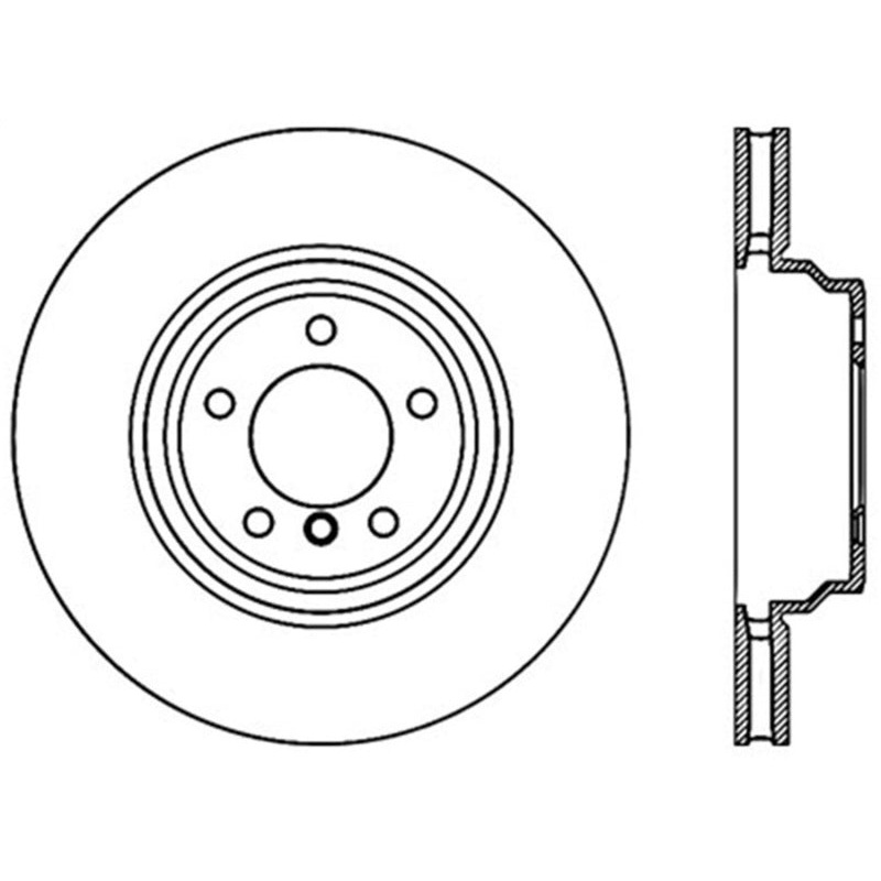 StopTech 07-09 BMW 335 (E90/E92/E93) Slotted & Drilled Left Front Rotor