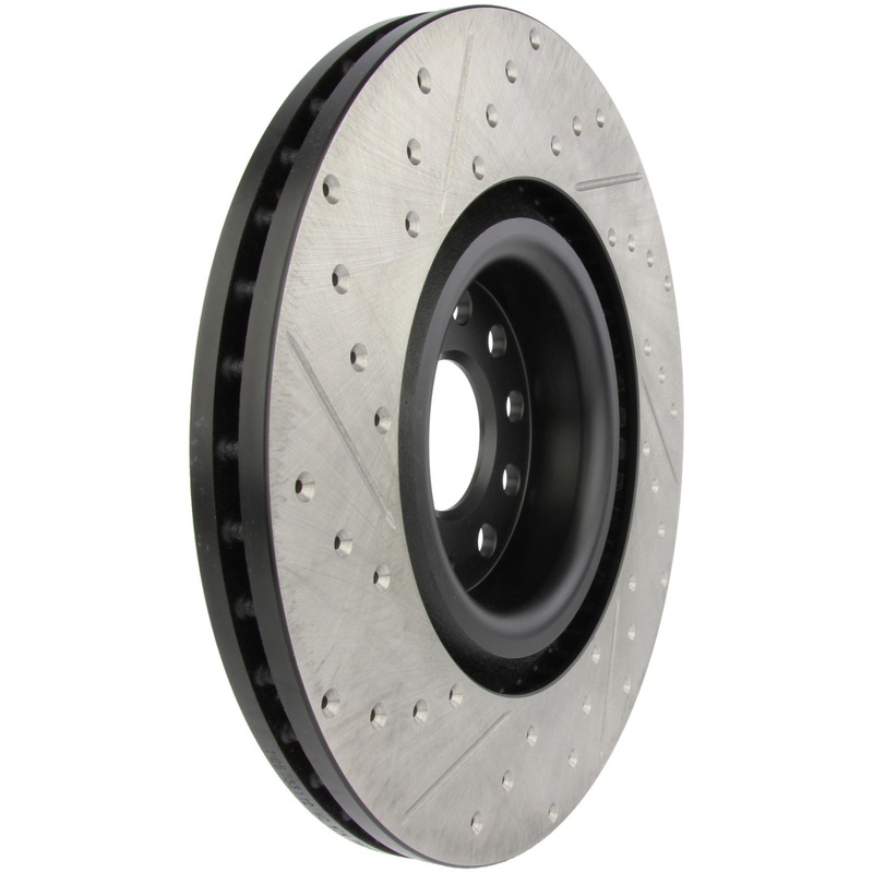 StopTech 09 VW Passat CC / 06-09 Passat Slotted & Drilled Left Front Rotor