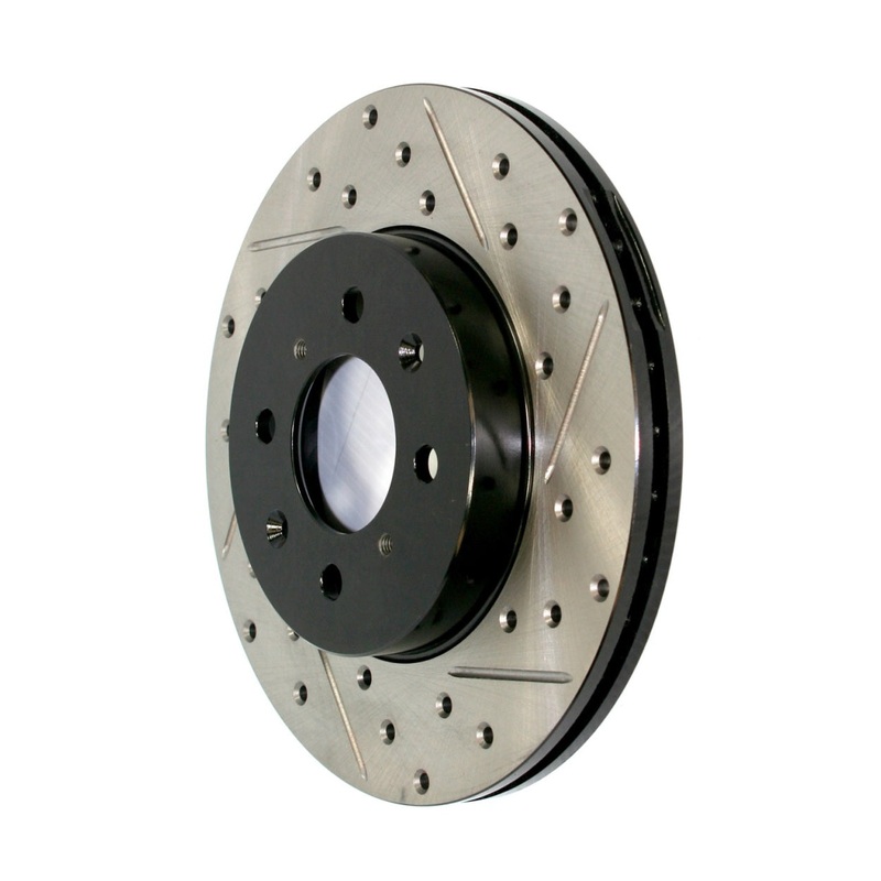 StopTech 2017-2019 Acura ILX Slotted & Drilled Front Right Rotor