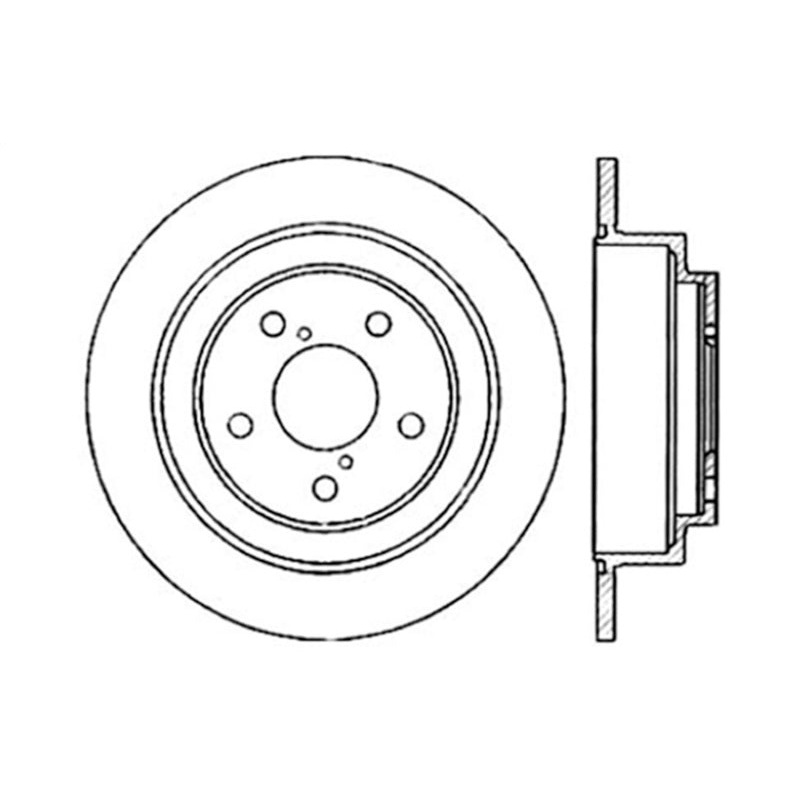 StopTech 05-06 Saab 9-2X AWD / 02-05 Impreza WRX / 02 WRX STi Slotted & Drilled Right Rear Rotor