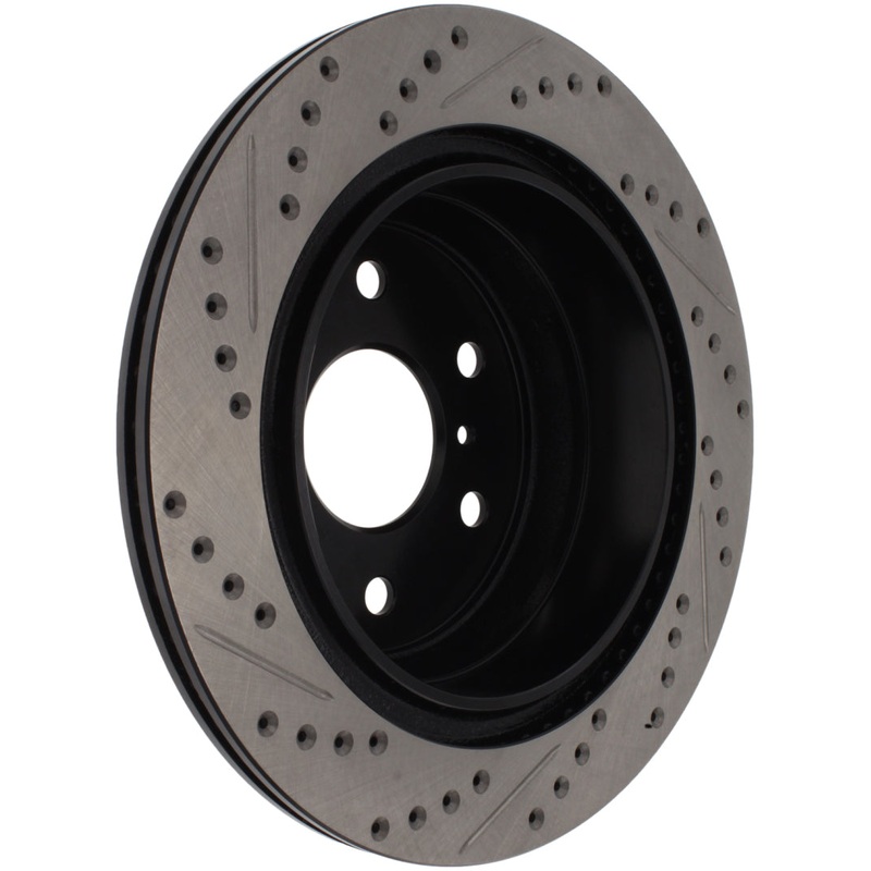 StopTech 07-10 GMC Sierra (w/ Rear Drum) / 07-09 GMC Yukon Rear Left Slotted & Drilled Rotor