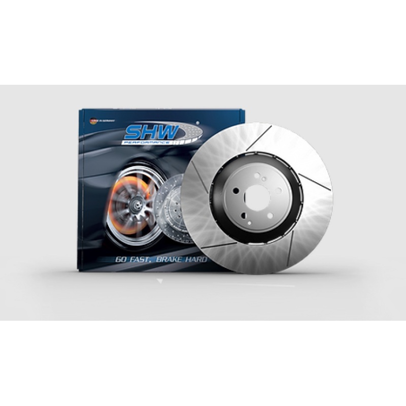 SHW 13-16 Porsche Panamera GTS w/o Ceramics Right Front Slotted Lightweight Brake Rotor (298615302C)